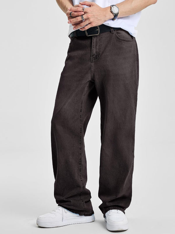 Casual Wide Leg Denim Pants