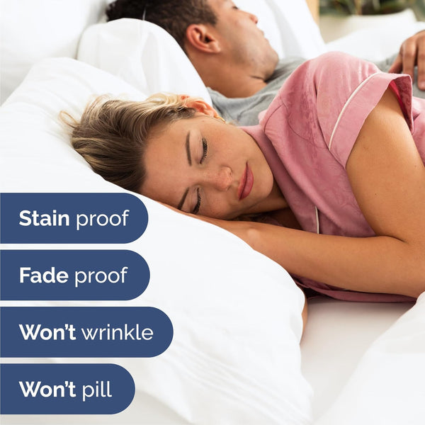 Luxury White Cooling Bed Sheets