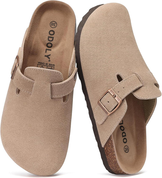 Soft Suede Comfort Mules