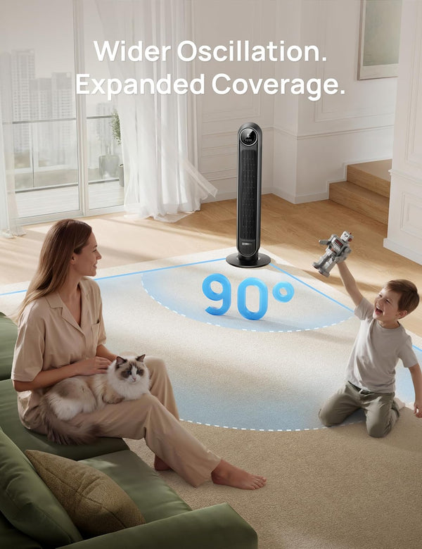 WhisperCool Tower Fan